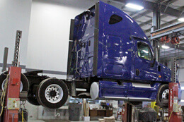 Built Right Rebuilds Wrecked Trucks - Blue sleeper cab