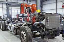 Built Right Rebuilds Wrecked Trucks - Semi chassis
