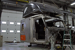 Built Right Rebuilds Wrecked Trucks - Cab reassembly